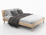 Łóżko drewniane bukowe 180x200 Beskid 03 buk naturalny