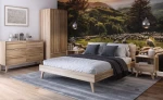 Łóżko drewniane bukowe 180x200 Beskid 03 buk naturalny