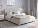 Łóżko tapicerowane Skandynawskie 160x200 Scandi line 3 Velvet Szary