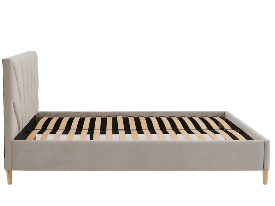 Łóżko tapicerowane Skandynawskie 180x200 Scandi line 3 Velvet Szary