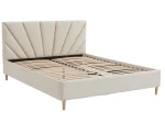Łóżko tapicerowane Skandynawskie 180x200 Scandi line 3 Velvet Beżowy