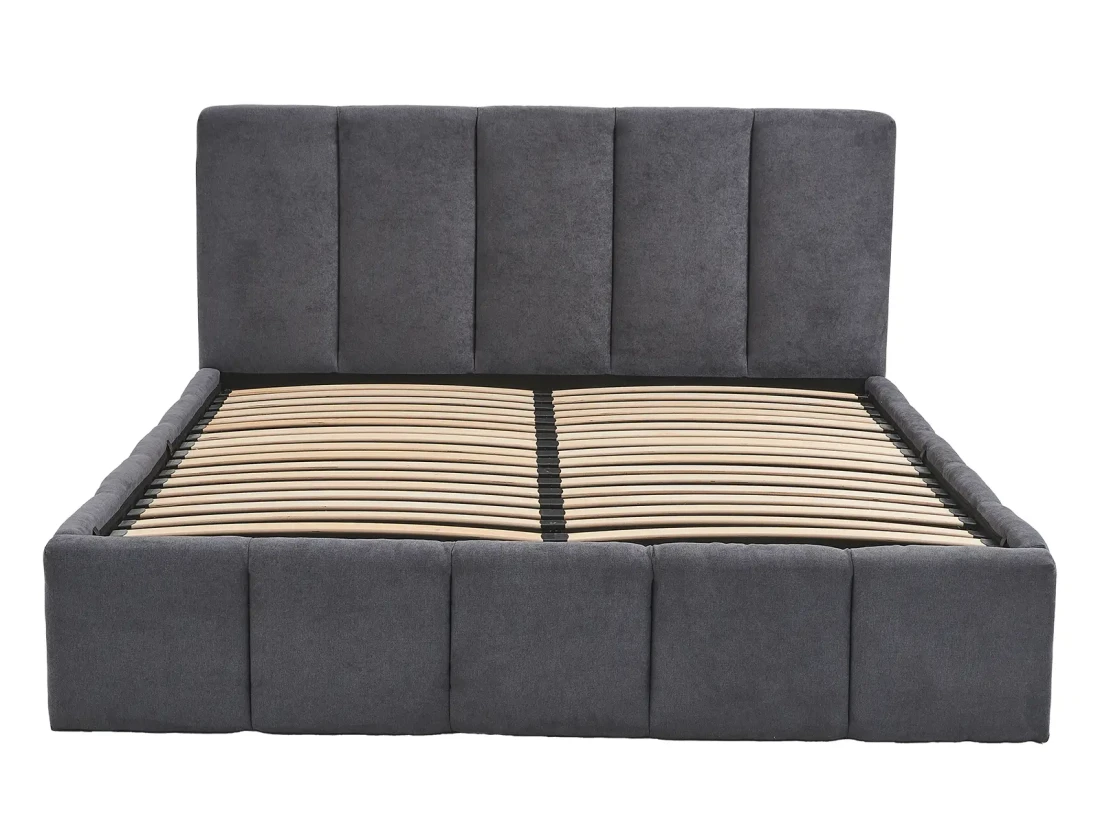 Łóżko tapicerowane z materacem i pojemnikiem 160x200 PRO line 18 kolor Soro 97