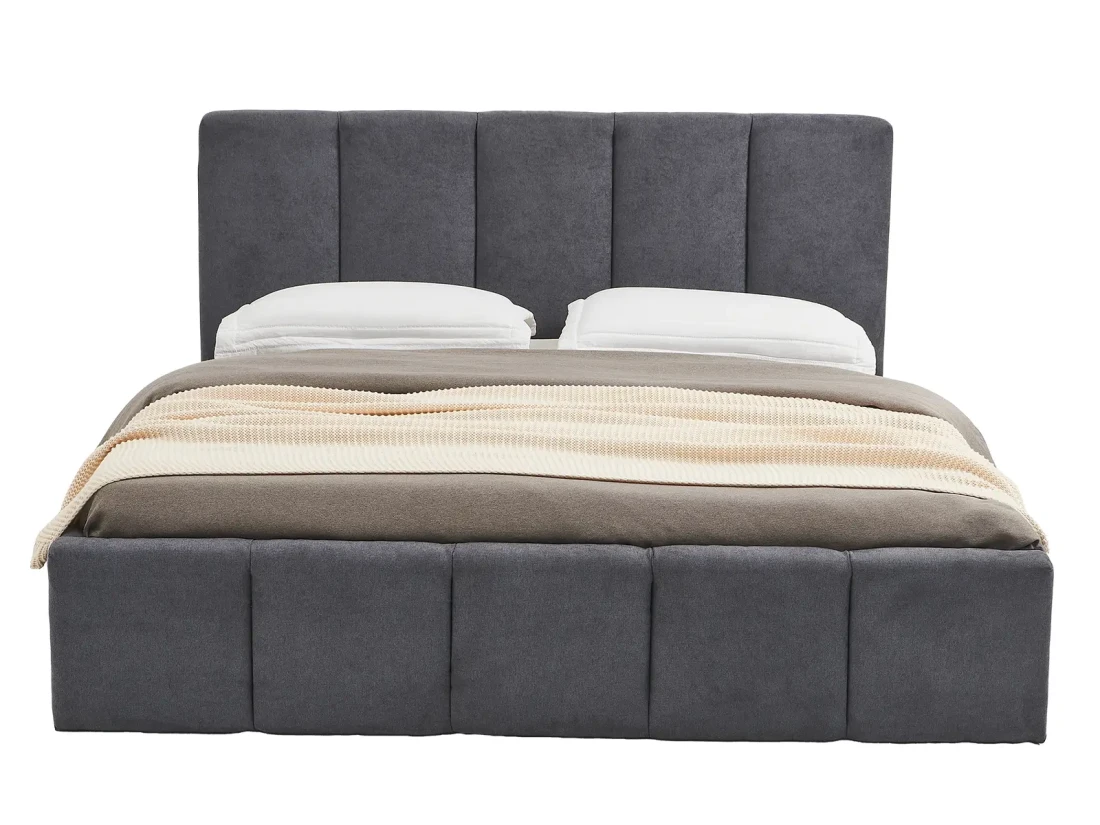 Łóżko tapicerowane z materacem i pojemnikiem 160x200 PRO line 18 kolor Soro 97
