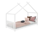 Outlet - Łóżko dziecięce Domek 90x200 ze stelażem kolor biały D6