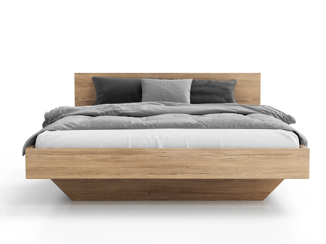 Łóżko lewitujące 160x200 dąb craft DM2 z płyty meblowej