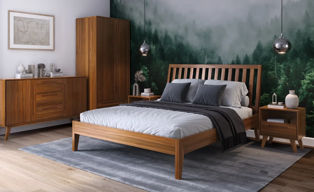 Szafka nocna drewniana bukowa Beskid dąb rustikal