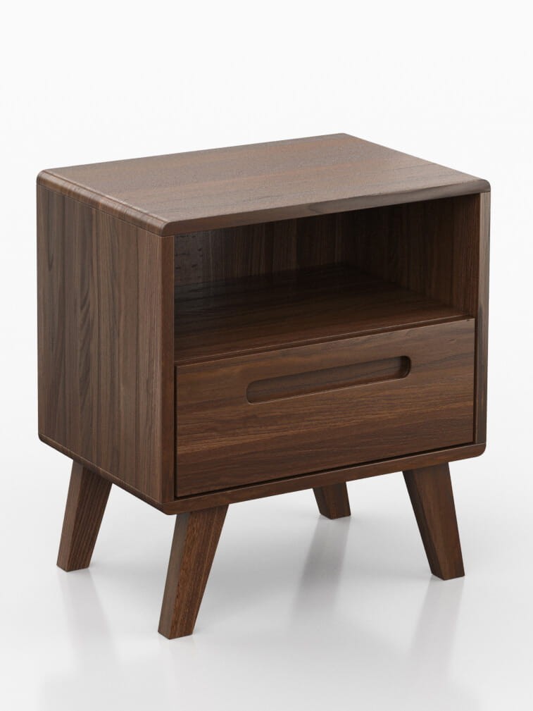 Szafka nocna drewniana bukowa Beskid orzech włoski