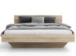 Łóżko lewitujące 160x200 dąb sonoma DM2 z płyty meblowej