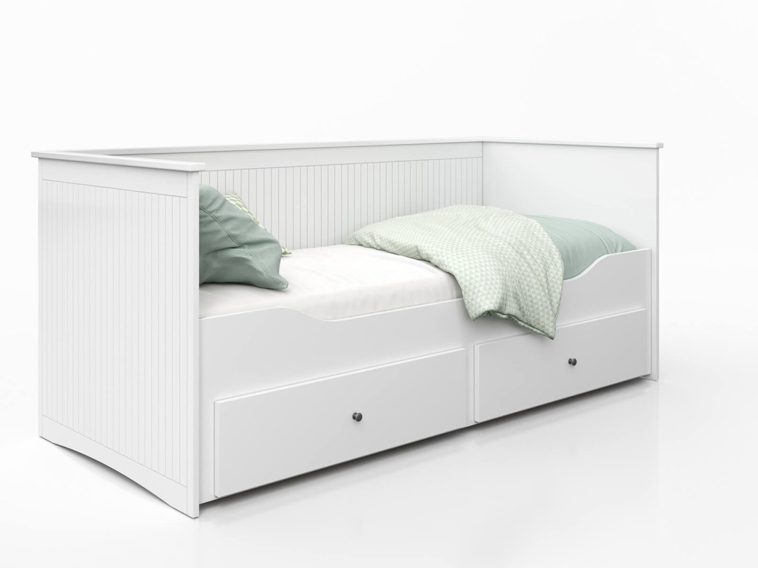 Łóżko rozkładane z 2 szufladami 80x200 Helmes