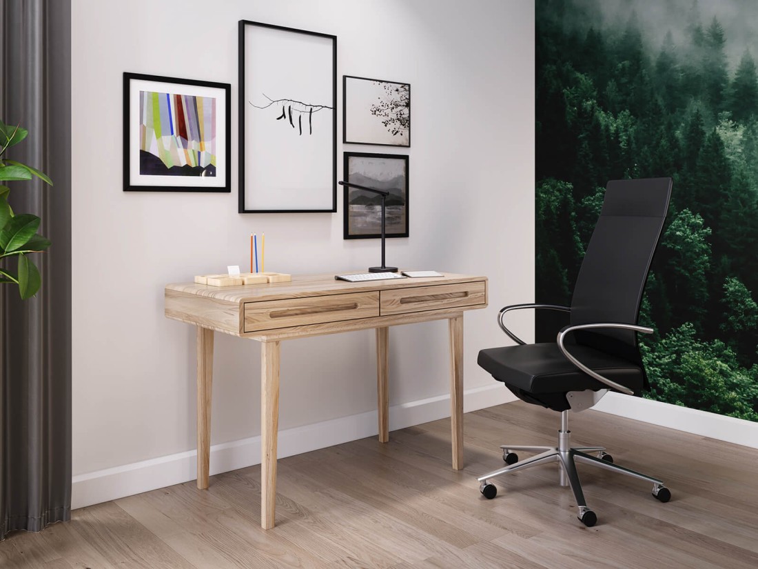 Biurko drewniane bukowe Beskid buk naturalny 