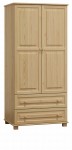 Outlet - Szafa drewniana 2D nr4 wieszak S90 sosna
