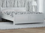 Outlet - Łóżko drewniane Lena 135x200 BIAŁY