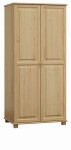 Outlet - Szafa drewniana 2D nr2 wieszak S90 sosna