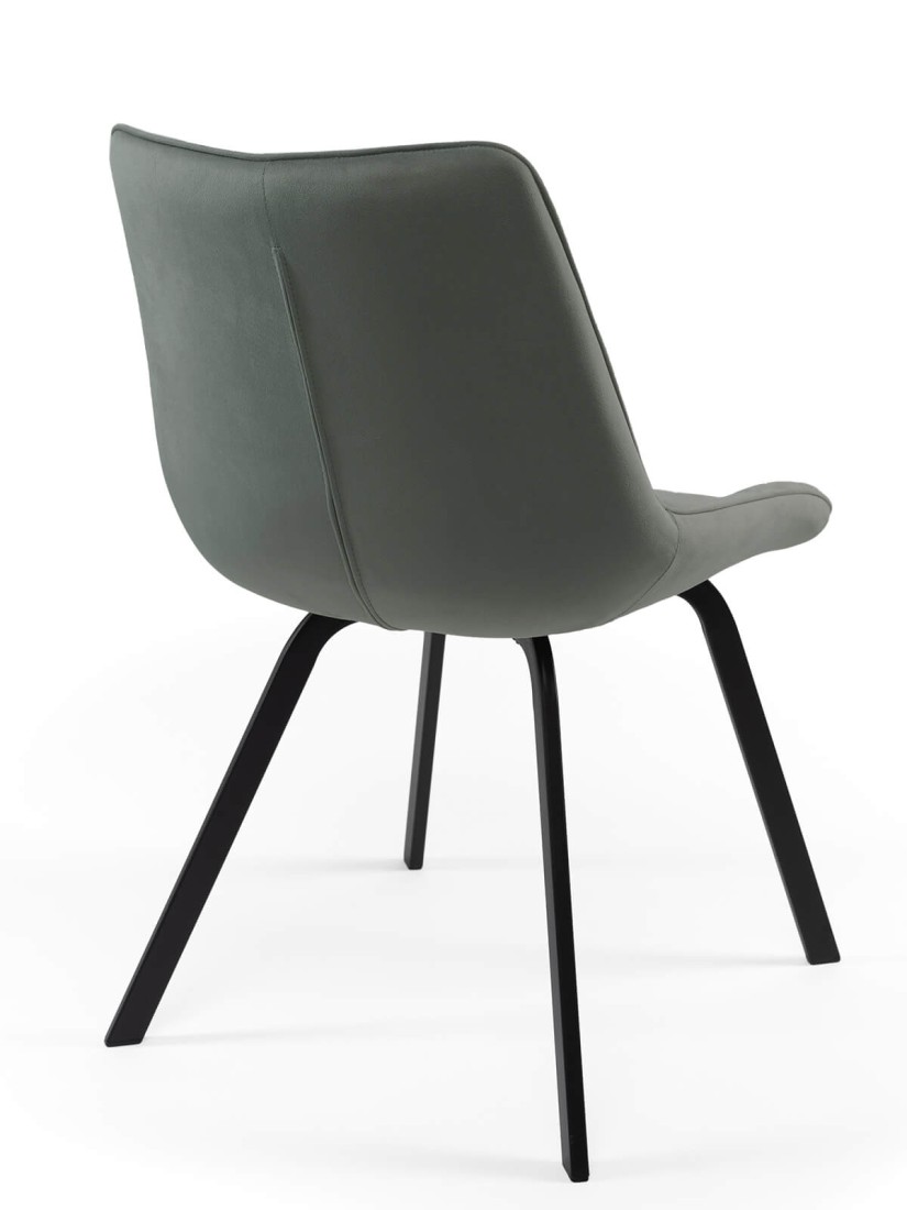 Krzesło Tapicerowane Tebe Velvet Jasny Szary