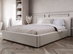  Łóżko tapicerowane z pojemnikiem 160x200 beżowe PRO line 19 Soro 21