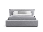  Łóżko tapicerowane z pojemnikiem 180x200 szare PRO line 19 Soro 90