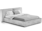  Łóżko tapicerowane z pojemnikiem 140x200 szare PRO line 20 Harmony 80