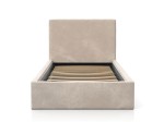Łóżko dziecięce tapicerowane 90x200 ze stelażem beżowy Velvet Kids Line 4