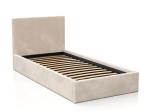 Łóżko dziecięce tapicerowane 90x200 ze stelażem beżowy Velvet Kids Line 4