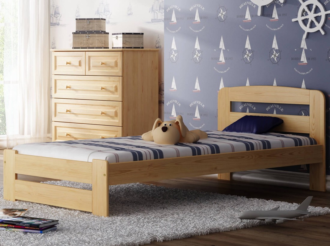 Łóżko sosnowe Lidia 90x200 sosna