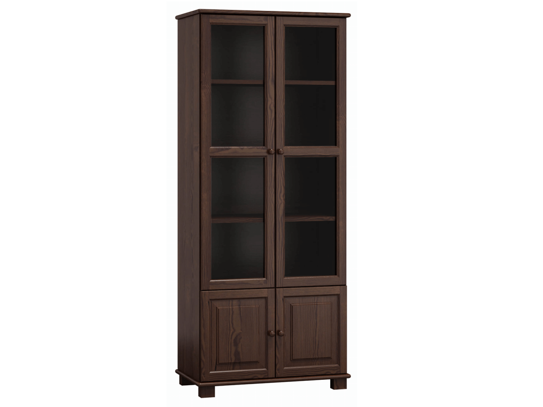 OUTLET - Witryna drewniana nr4 orzech 
