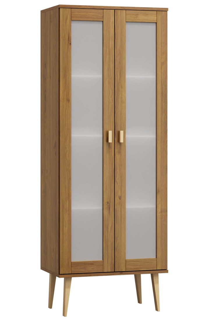 Witryna drewniana Venuci 89 cm dąb