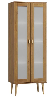 Witryna drewniana Venuci 89 cm dąb