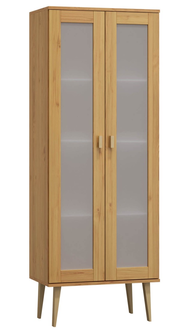 Witryna drewniana Venuci 79 cm olcha