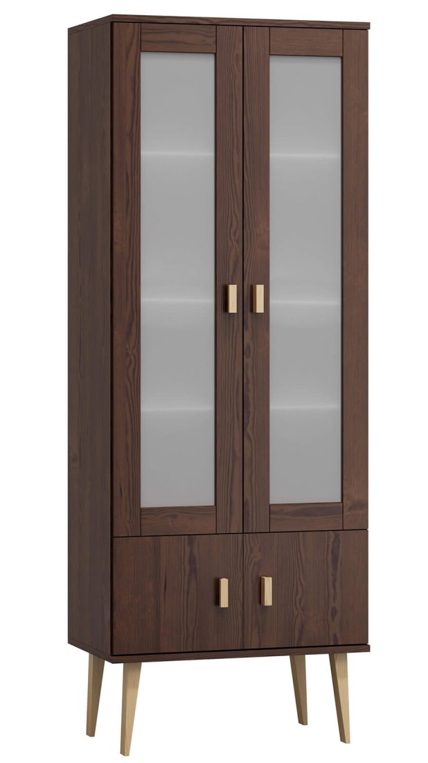 Witryna drewniana Venuci drzwiczki 89 cm orzech