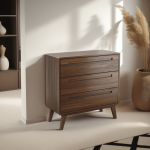 Komoda drewniana bukowa Beskid 3S szer. 90 cm orzech włoski