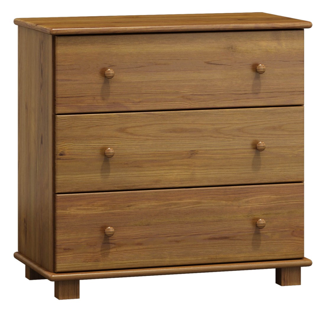 OUTLET - Komoda sosnowa drewniana 3s g47 dąb 