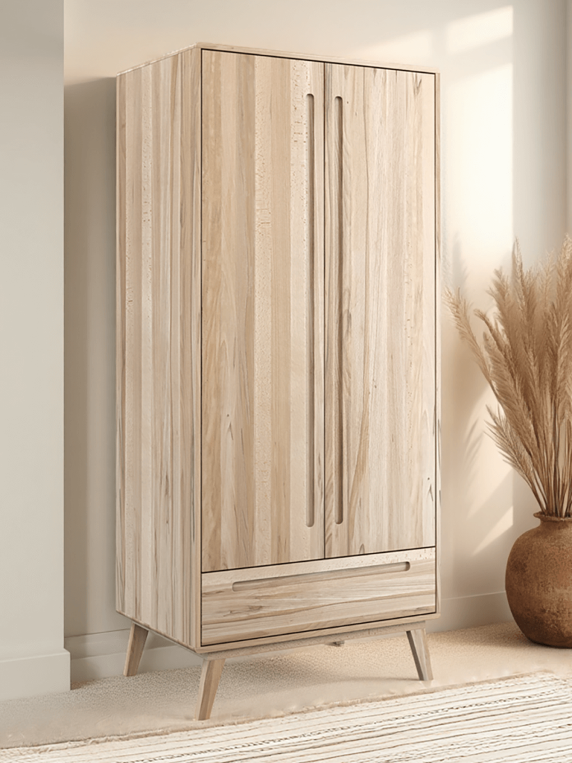 Szafa drewniana bukowa Beskid szer. 90 cm buk naturalny