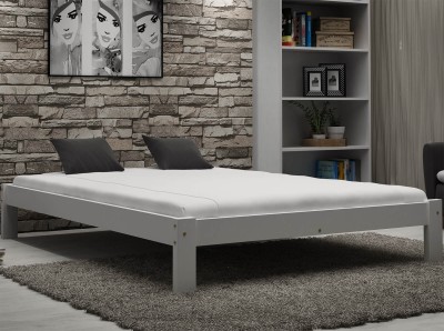 OUTLET - Łóżko sosnowe Liliana 135x200 BIAŁY 