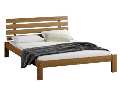 Outlet - Łóżko sosnowe Klara 135x200 kolor DĄB 