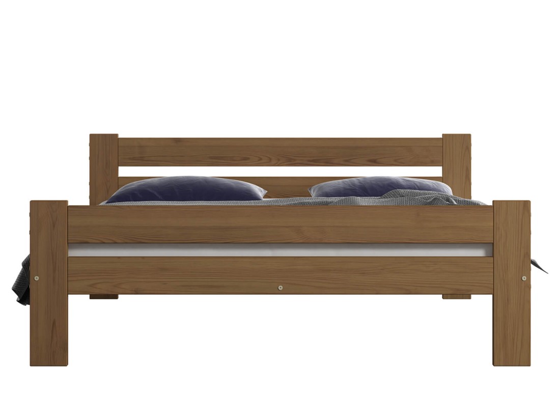 OUTLET - Łóżko drewniane Manta 135x200 eko dąb 