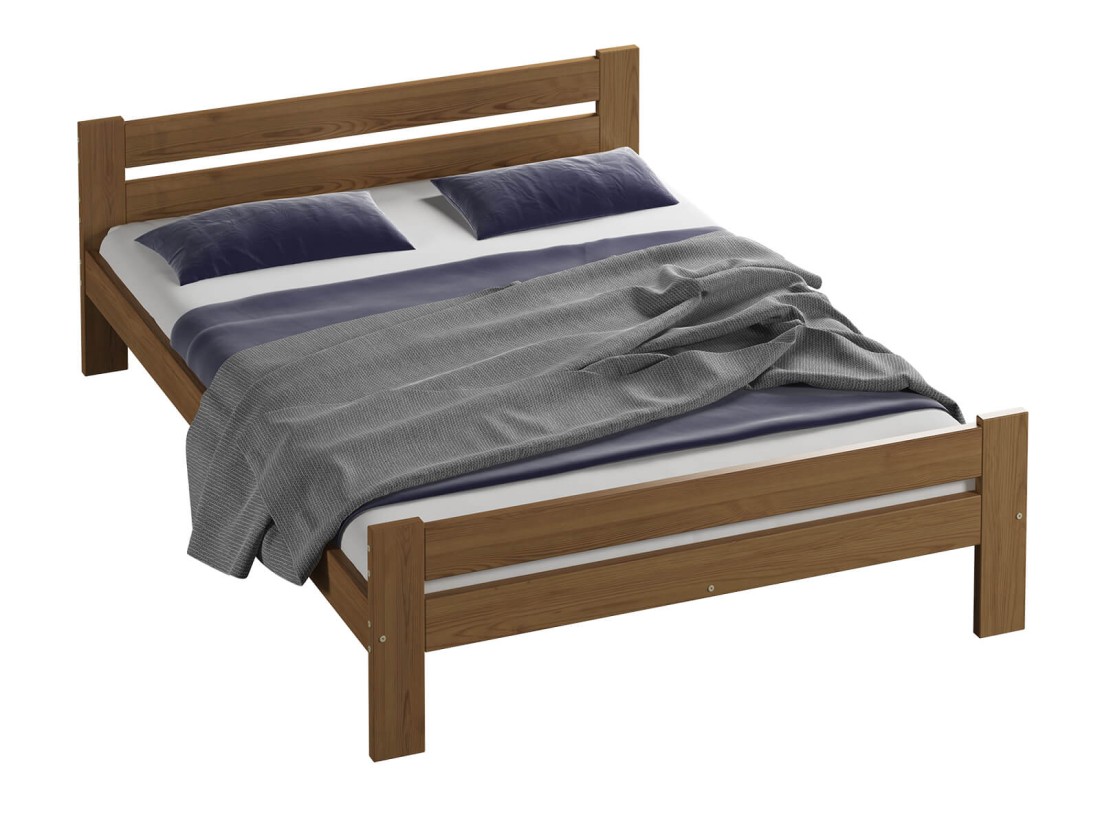 OUTLET - Łóżko drewniane Manta 135x200 eko dąb 