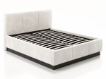 Łóżko tapicerowane lewitujące z pojemnikiem 180x200 TOP line 8 Velvet Beżowy