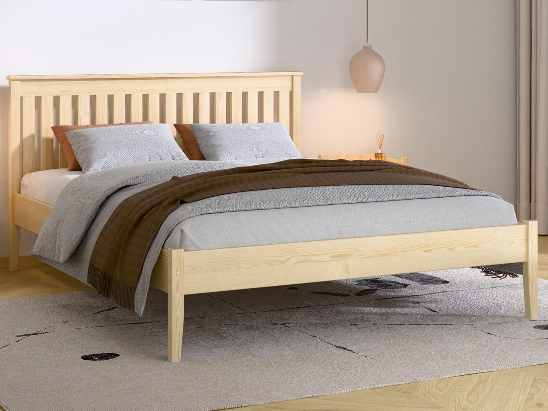 Łóżko drewniane sosnowe 160x200 Bilbao sosna