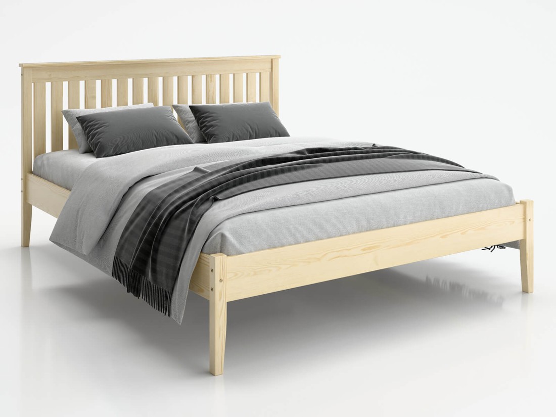 Łóżko drewniane sosnowe 140x200 Bilbao sosna