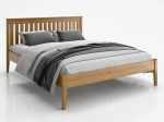 Łóżko drewniane sosnowe 140x200 Bilbao dąb