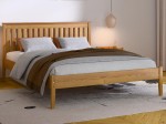 Łóżko drewniane sosnowe 120x200 Bilbao dąb