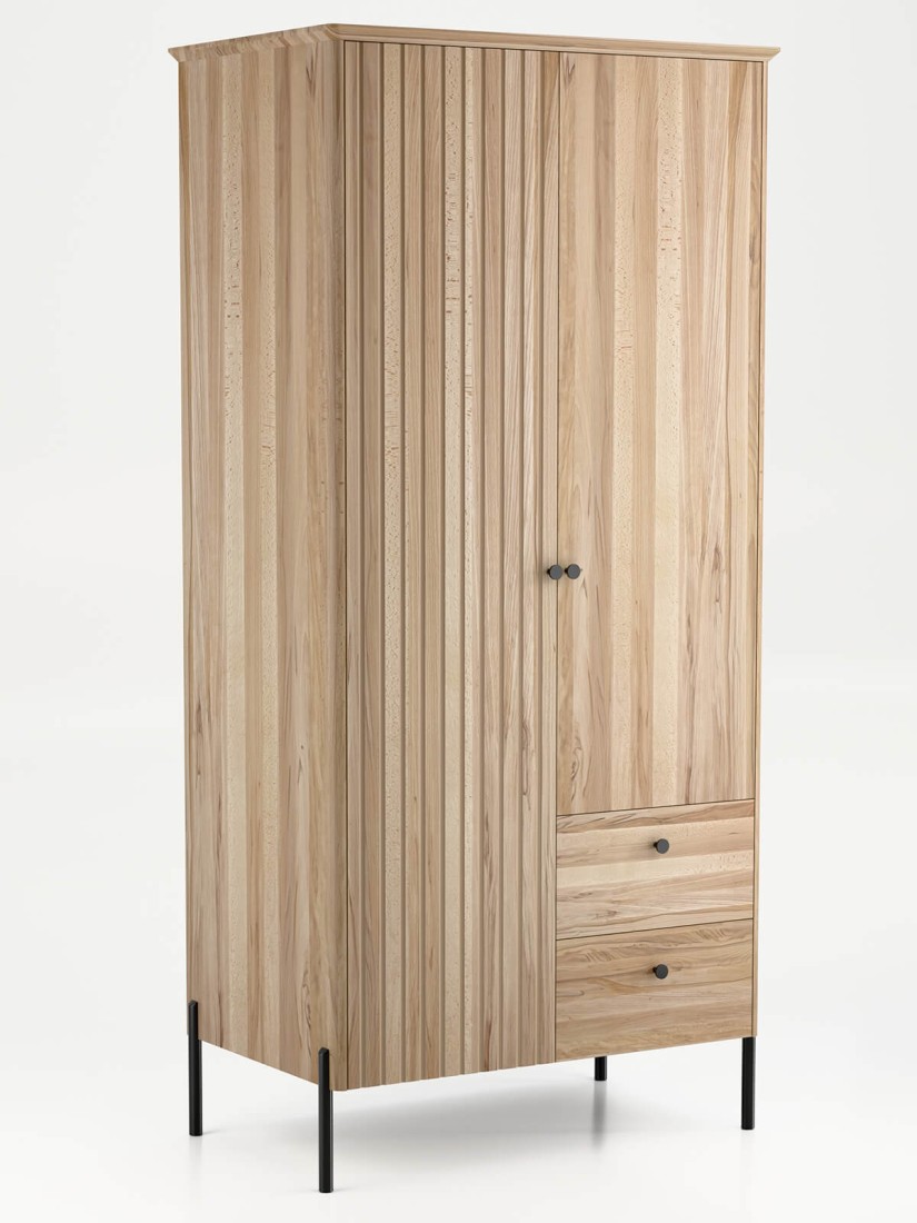 Szafa 2D drewniana bukowa Lamelo buk naturalny