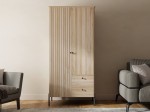 Szafa 2D drewniana bukowa Lamelo buk naturalny
