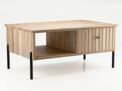 Stolik kawowy drewniany bukowy Lamelo buk naturalny