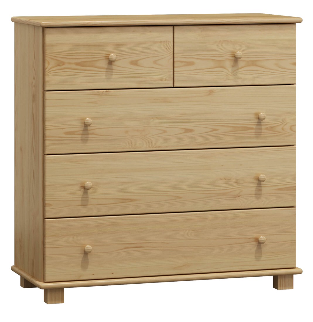 OUTLET - Komoda sosnowa drewniana 5s g42 sosna