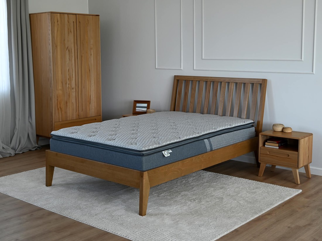 Materac kieszeniowy 160x200 Luxury Line Hera Bamboo Carbon