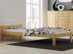 OUTLET - Łóżko drewniane Naba 135x200 nielakierowane sosna 