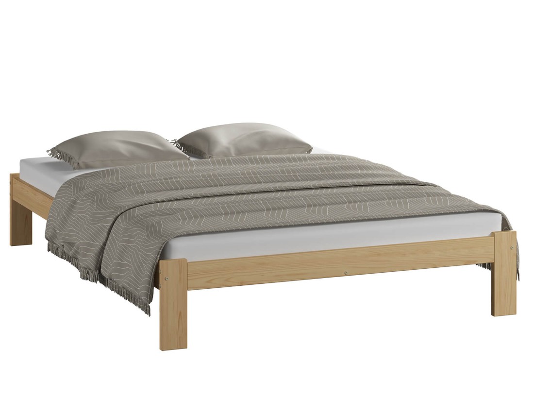 OUTLET - Łóżko drewniane Irys 135x200 eko sosna 