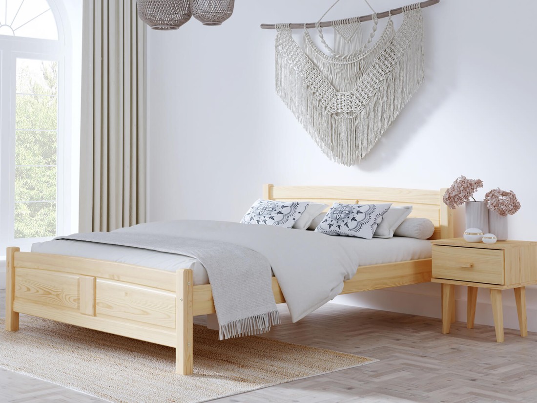 OUTLET -  Łóżko drewniane Julia 120x200 SOSNA 