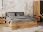 Łóżko DM1 160x200 Craft ze stelażem metalowym podnoszonym i pojemnikiem